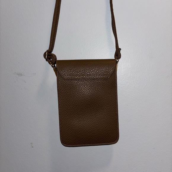 Tory Burch Brown Pebble Leather Crossbody Bag - Picture 4 of 6